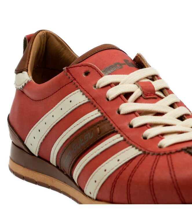 Kamo Gutsu Kamo Gutsu dames sneakers rood cognac Rosa Cognac Kamo Gutsu Dames Sneakers in Rood online kopen