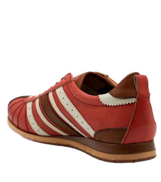 Kamo Gutsu Kamo Gutsu dames sneakers rood cognac Rosa Cognac Kamo Gutsu Dames Sneakers in Rood online kopen