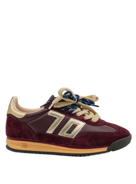 Back70 Dames sneakers wijn goud