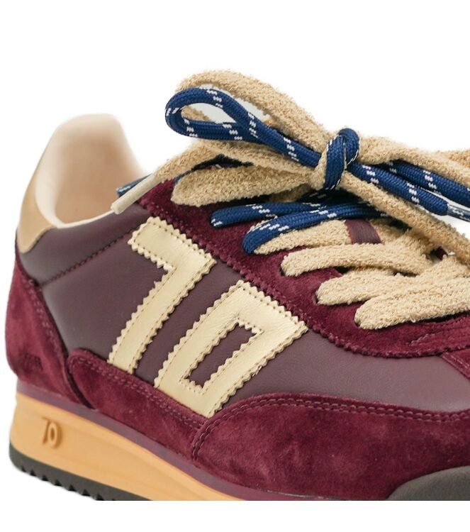 Back70 Back70 dames sneakers wijn goud Sprong Nappa Wine Gold Back70 Dames Sneakers Wijn Goud