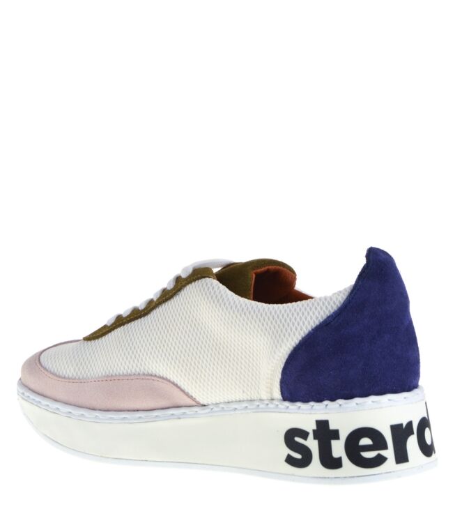 Popa Popa dames sneakers wit combi Nude Blanco Popa Taft Dames Sneakers in Wit Combi online kopen