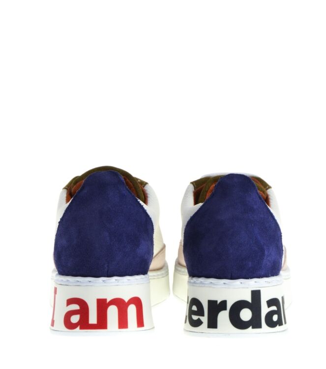 Popa Popa dames sneakers wit combi Nude Blanco Popa Taft Dames Sneakers in Wit Combi online kopen