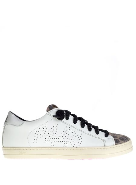 P448 Dames sneakers wit combi