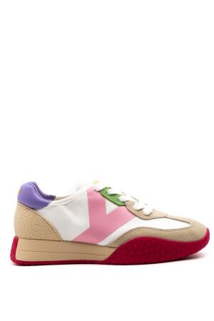 Keh-Noo dames sneakers wit roze paars