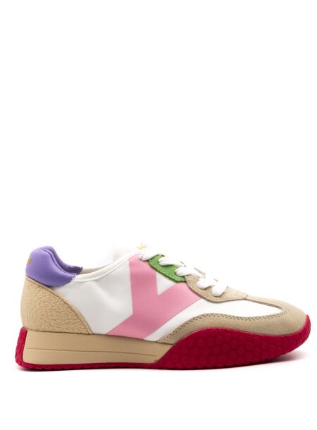 Keh-noo Dames sneakers wit roze paars