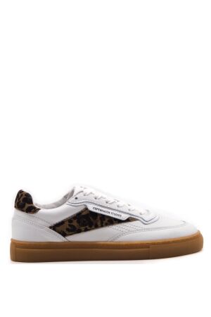 Copenhagen Studios dames sneakers wit leopard