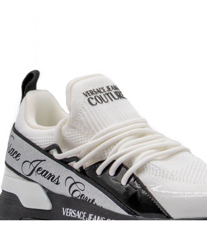 Versace Jeans Couture Dames Sneakers in Wit Zwart online kopen