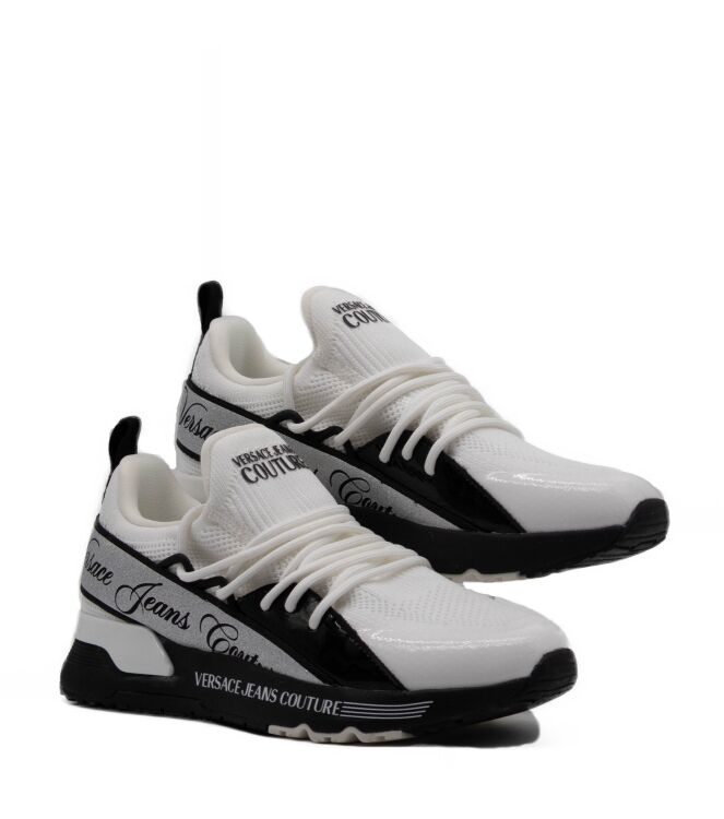 Versace Jeans Couture Dames Sneakers in Wit Zwart online kopen