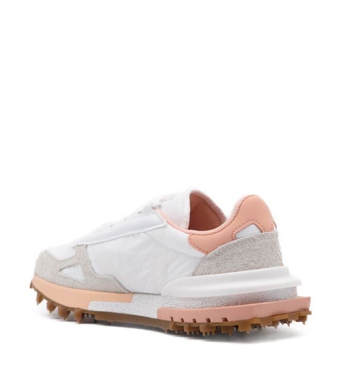 Lacoste Lacoste dames sneakers rubberzolen wit White/Light Pink Lacoste Dames Sneakers in Wit/Roze online kopen