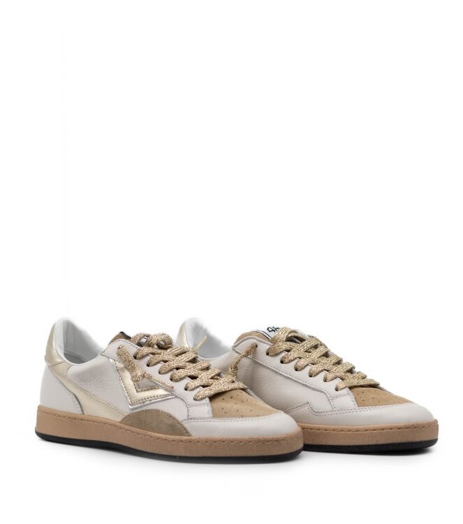 4B12 sneakers 4B12 sneakers dames sneakers rubberzolen wit Platinum 4B12 Dames Sneakers in Wit Combi online kopen