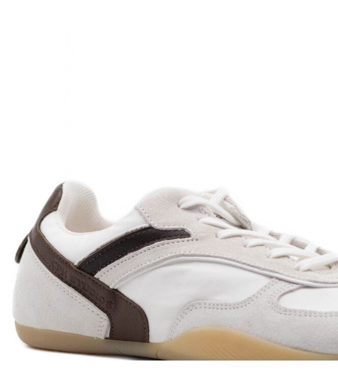 Copenhagen Studios Copenhagen Studios dames sneakers rubberzolen wit White/Brown Copenhagen Studios Dames Sneakers in Wit/ Bruin online kopen