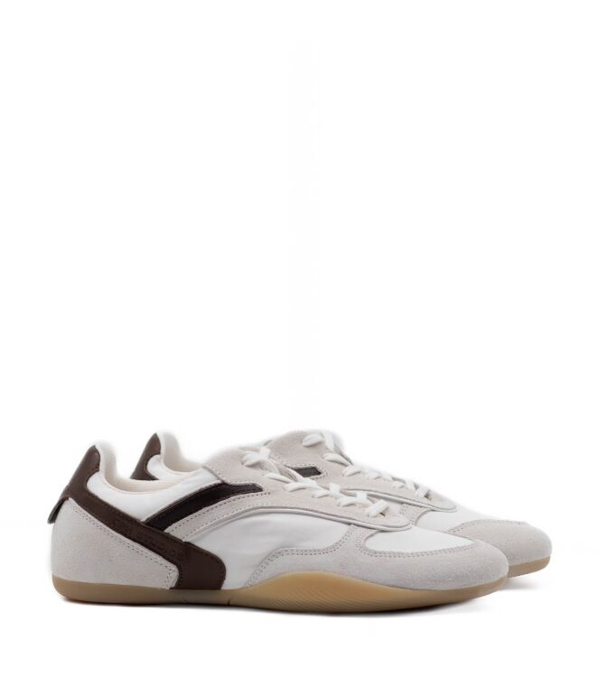 Copenhagen Studios Copenhagen Studios dames sneakers rubberzolen wit White/Brown Copenhagen Studios Dames Sneakers in Wit/ Bruin online kopen