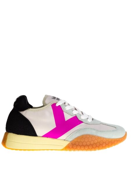 Keh-noo Dames sneakers grijs fuxia