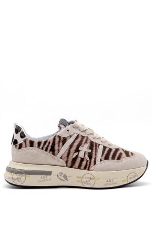 Premiata  dames sneakers grijs zeebra