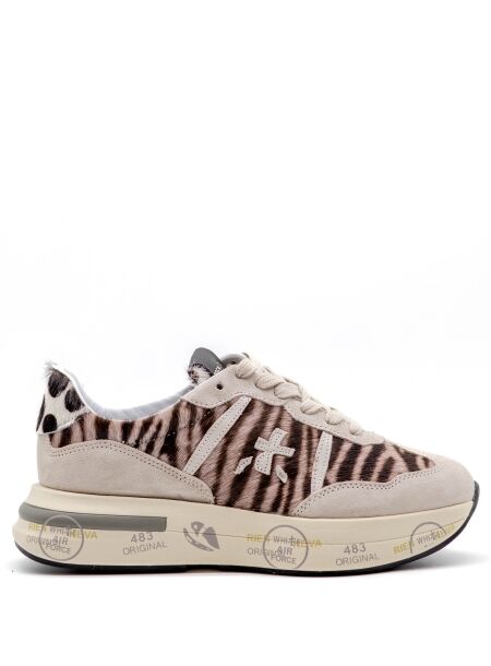 Premiata  Dames sneakers grijs zeebra