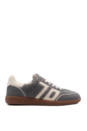 Back 70 dames sneakers grijs teddy suede