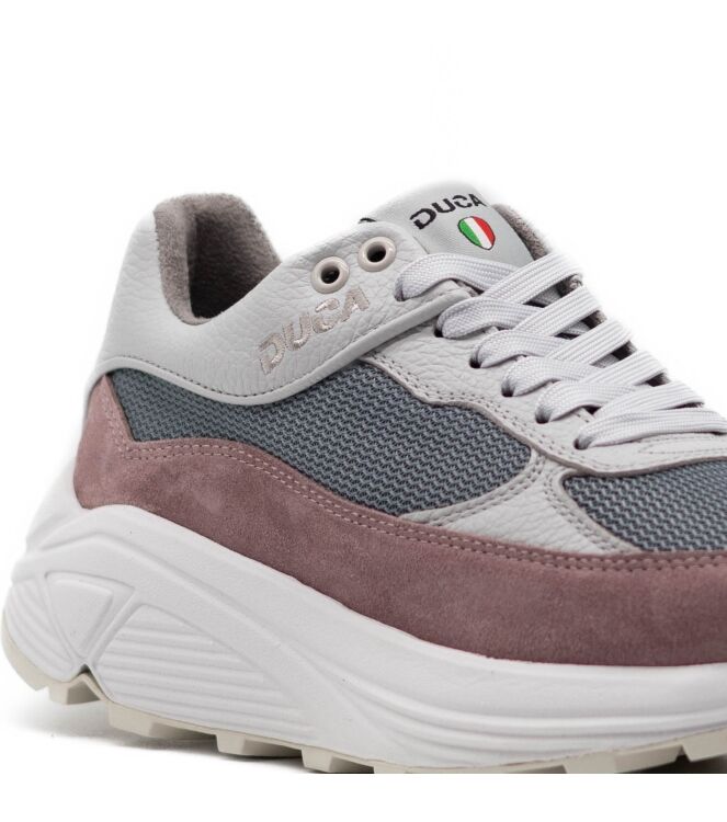 Duca Walking Duca Walking dames sneakers rubberzolen grijs Cool Grey/Mauve Duca Dames Sneakers in Grijs Combi online kopen