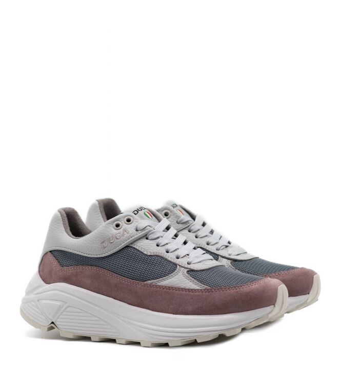 Duca Walking Duca Walking dames sneakers rubberzolen grijs Cool Grey/Mauve Duca Dames Sneakers in Grijs Combi online kopen