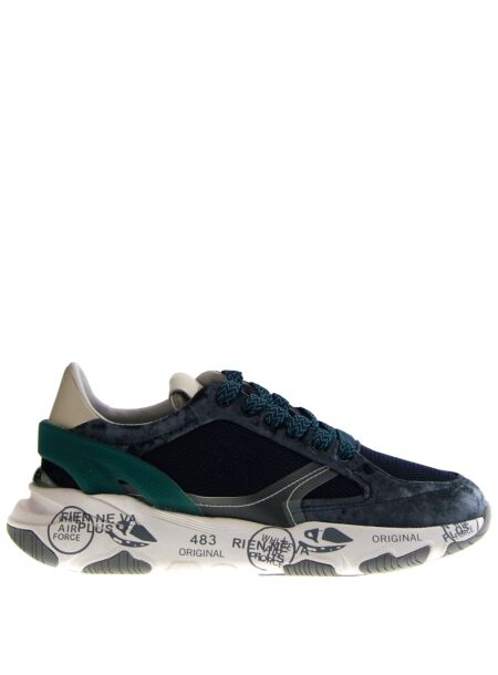 Premiata  Dames sneakers blauw velvet