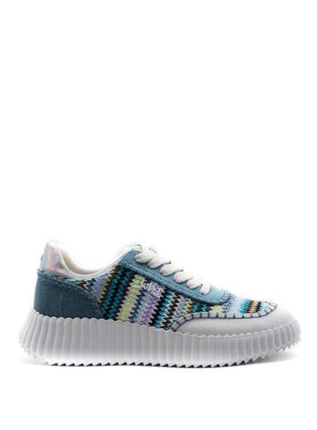 La strada Dames sneakers blauw multi