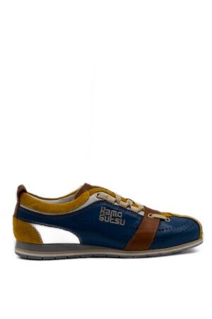 Kamo Gutsu dames sneakers blauw geel