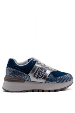 Liu Jo dames sneaker blauw denim glit