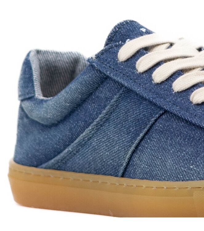 Copenhagen Studios Copenhagen Studios dames sneaker rubberzool blauw Washed Denim Bleu Copenhagen Studios Dames Sneakers in Gewassen Denim online kopen