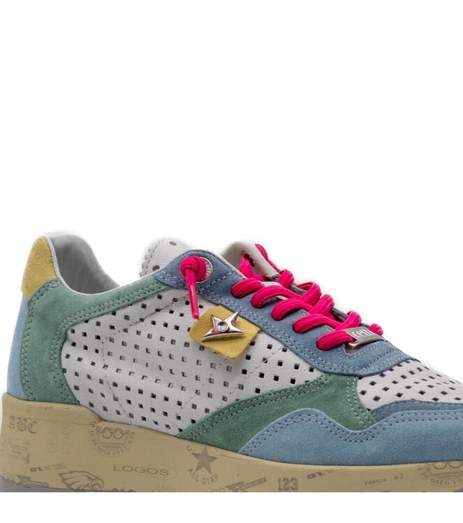 Cetti Dames Sneakers in Blauw Combi online kopen