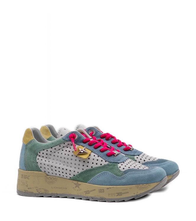 Cetti Dames Sneakers in Blauw Combi online kopen