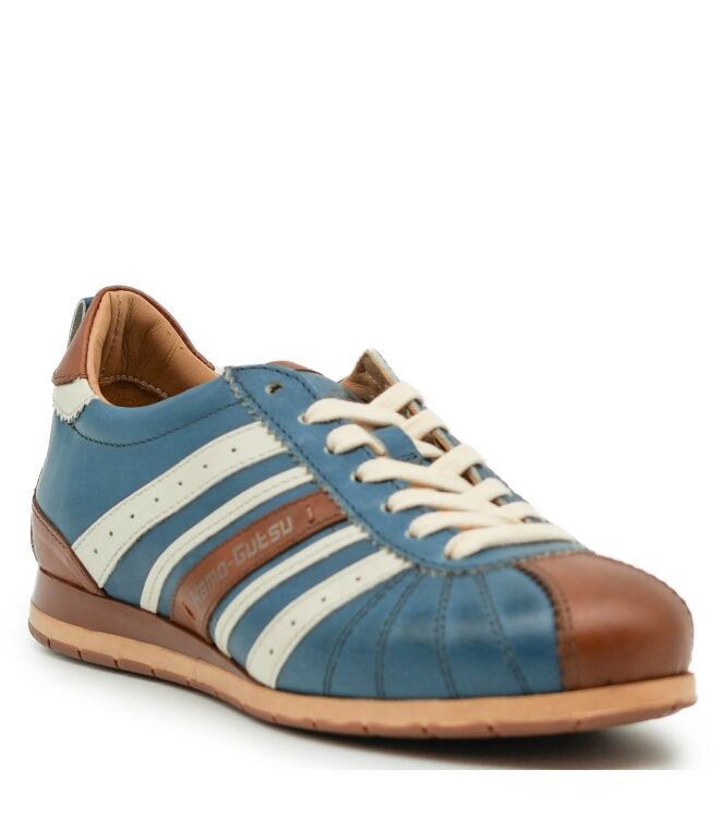 Kamo Gutsu Kamo Gutsu dames sneakers blauw Royal Cognac Kamo Gutsu Dames Sneakers in Blauw online kopen