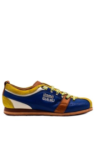 Kamo Gutsu dames sneakers blauw geel