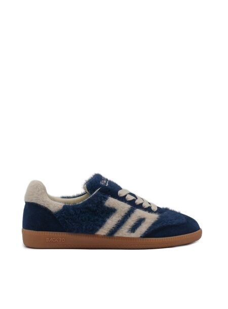 Back 70 Dames sneakers blauw mohair