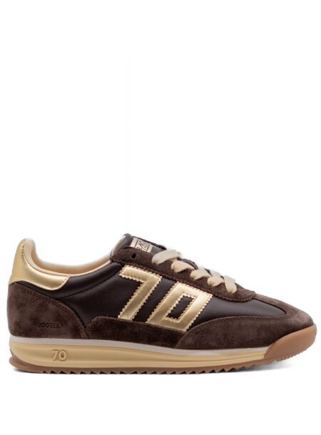 Back 70 Dames sneakers bruin goud