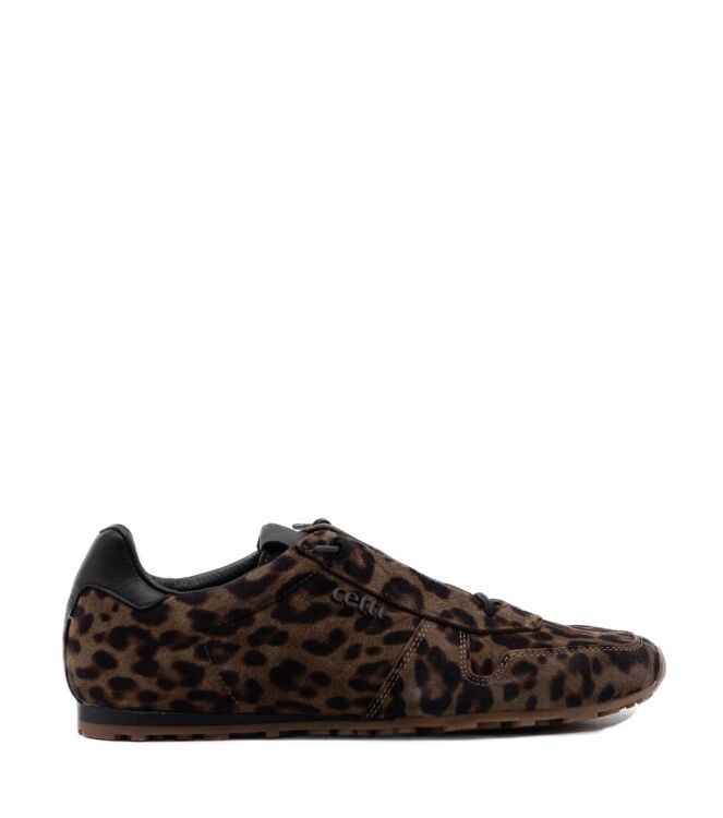 Cetti Cetti dames sneakers leopard Leopardo Sander Cetti Dames Sneakers in Bruin leo online kopen