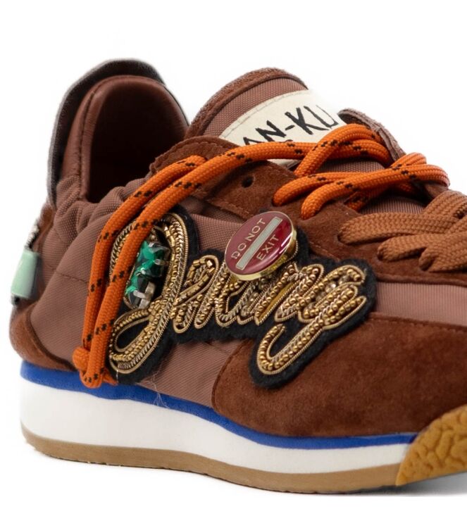 Nan-ku Couture Dames Sneakers in Bruin online kopen 