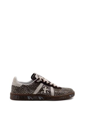 Premiata dames sneakers rubberzool bruin