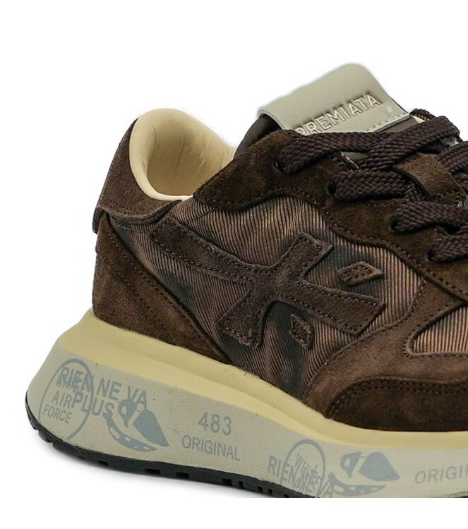 Premiata  dames sneakers bruin 69 bruin combi. Direct leverbaar uit de webshop van www.taft.nl/