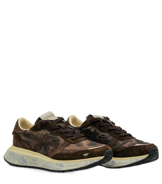 Premiata  dames sneakers bruin 69 bruin combi. Direct leverbaar uit de webshop van www.taft.nl/