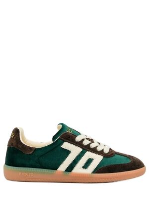 Back 70 dames sneakers bruin groen velve
