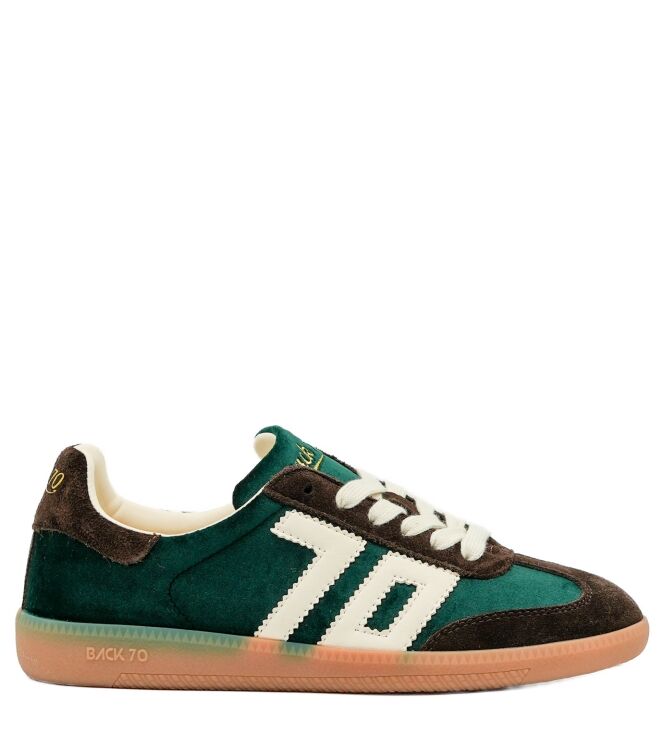 Back 70 dames sneakers bruin groen velve 69 bruin combi. Direct leverbaar uit de webshop van www.taft.nl/