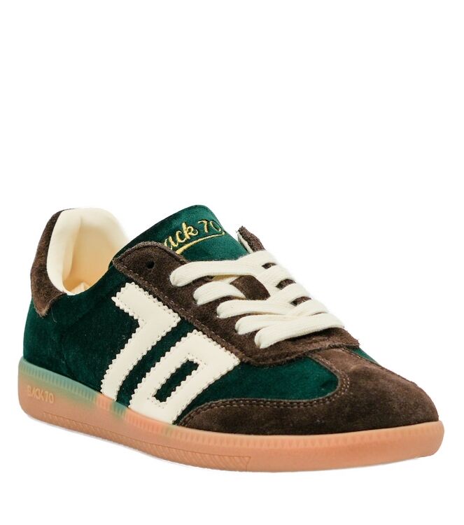 Back 70 dames sneakers bruin groen velve 69 bruin combi. Direct leverbaar uit de webshop van www.taft.nl/
