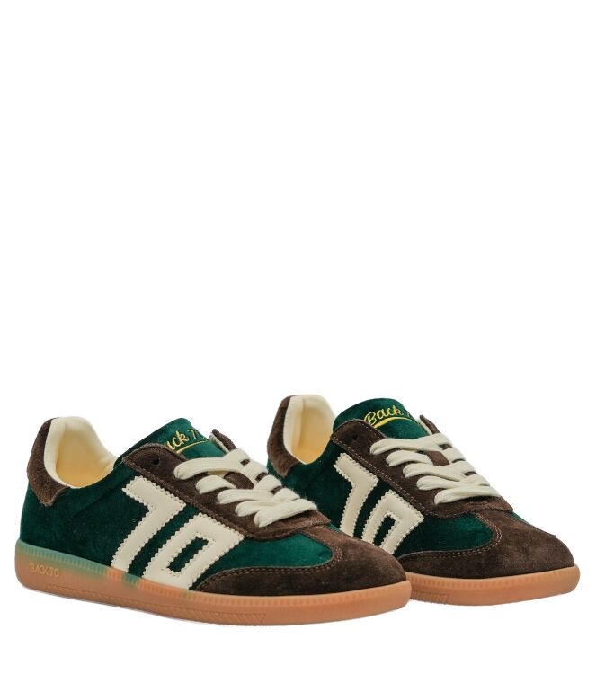 Back 70 dames sneakers bruin groen velve 69 bruin combi. Direct leverbaar uit de webshop van www.taft.nl/