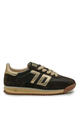 Back70 dames sneakers bruin goud