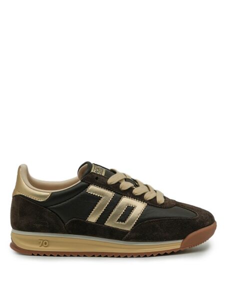 Back70 Dames sneakers bruin goud