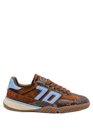 Back70 dames sneakers bruin combi