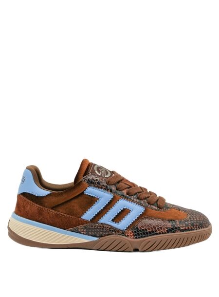 Back70 Dames sneakers bruin combi