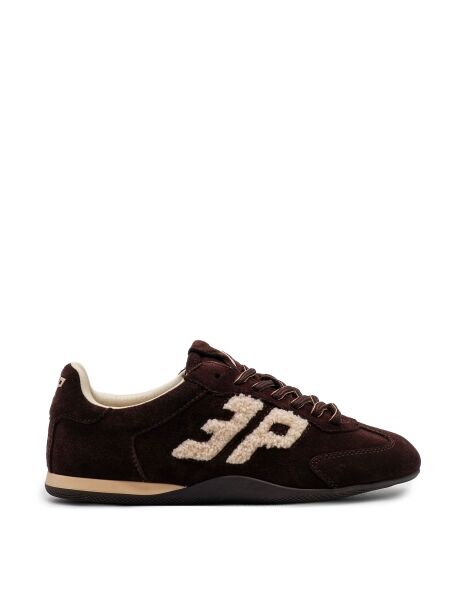 3p Dames sneakers donker bruin sued
