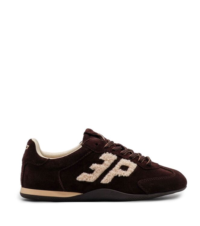3P 3P dames sneakers donker bruin sued Suede Coffee 3P Dames Sneakers in Bruin online kopen