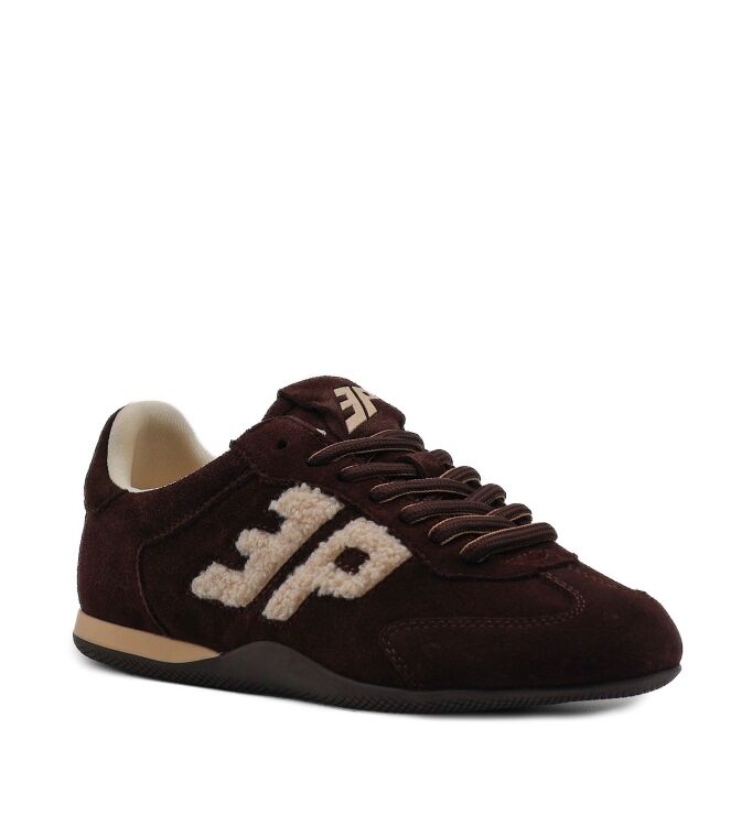 3P 3P dames sneakers donker bruin sued Suede Coffee 3P Dames Sneakers in Bruin online kopen