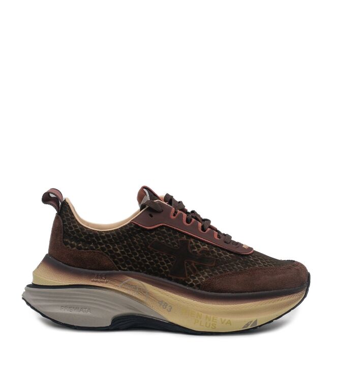 Premiata Premiata dames sneakers bruin Var8547 Premiata Dames Sneakers Bruin